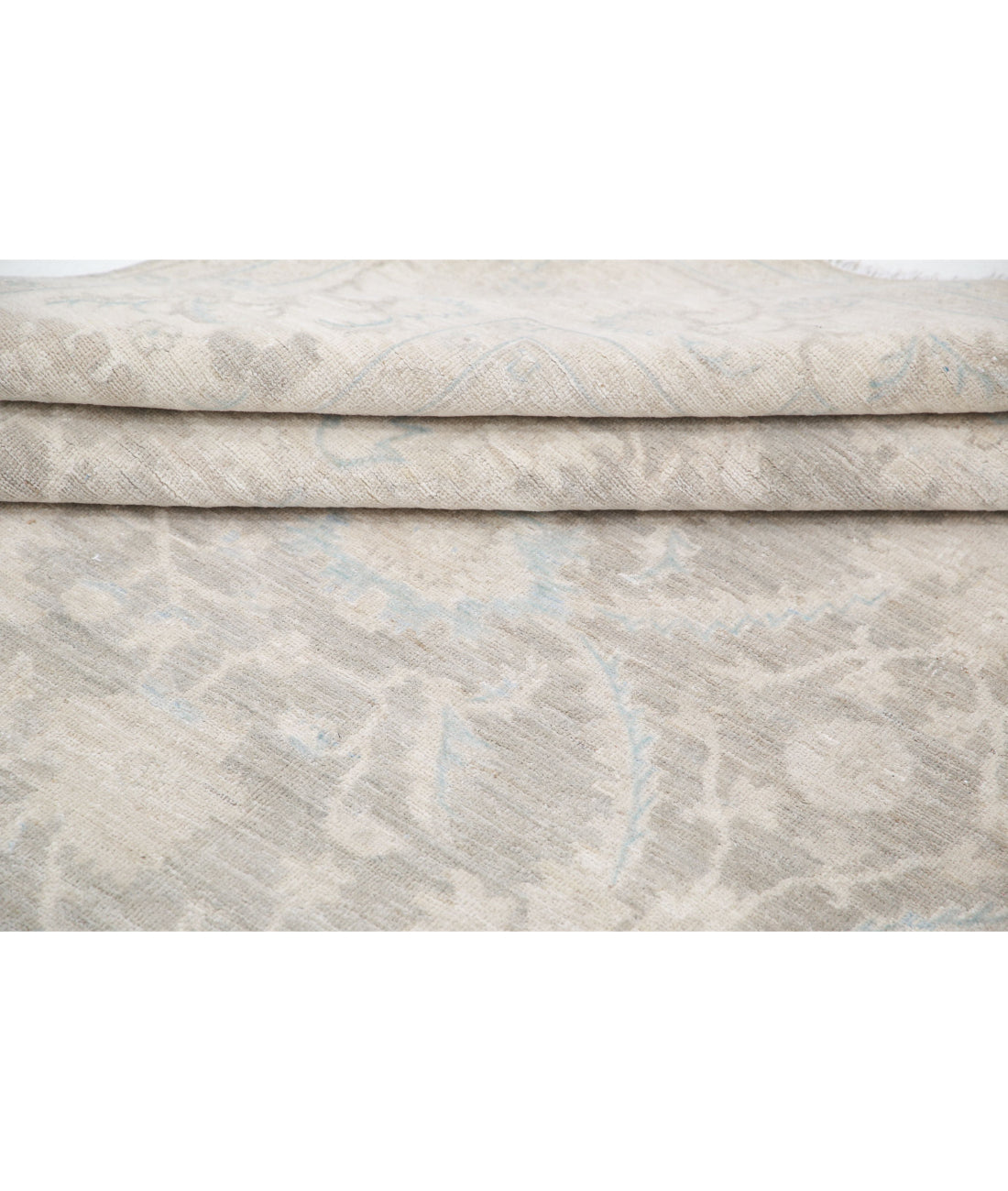 Serenity 8'4'' X 11'1'' Hand-Knotted Wool Rug 8'4'' x 11'1'' (250 X 333) / Ivory / Grey