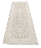 Serenity 2'8'' X 8'4'' Hand-Knotted Wool Rug 2'8'' x 8'4'' (80 X 250) / Grey / Ivory