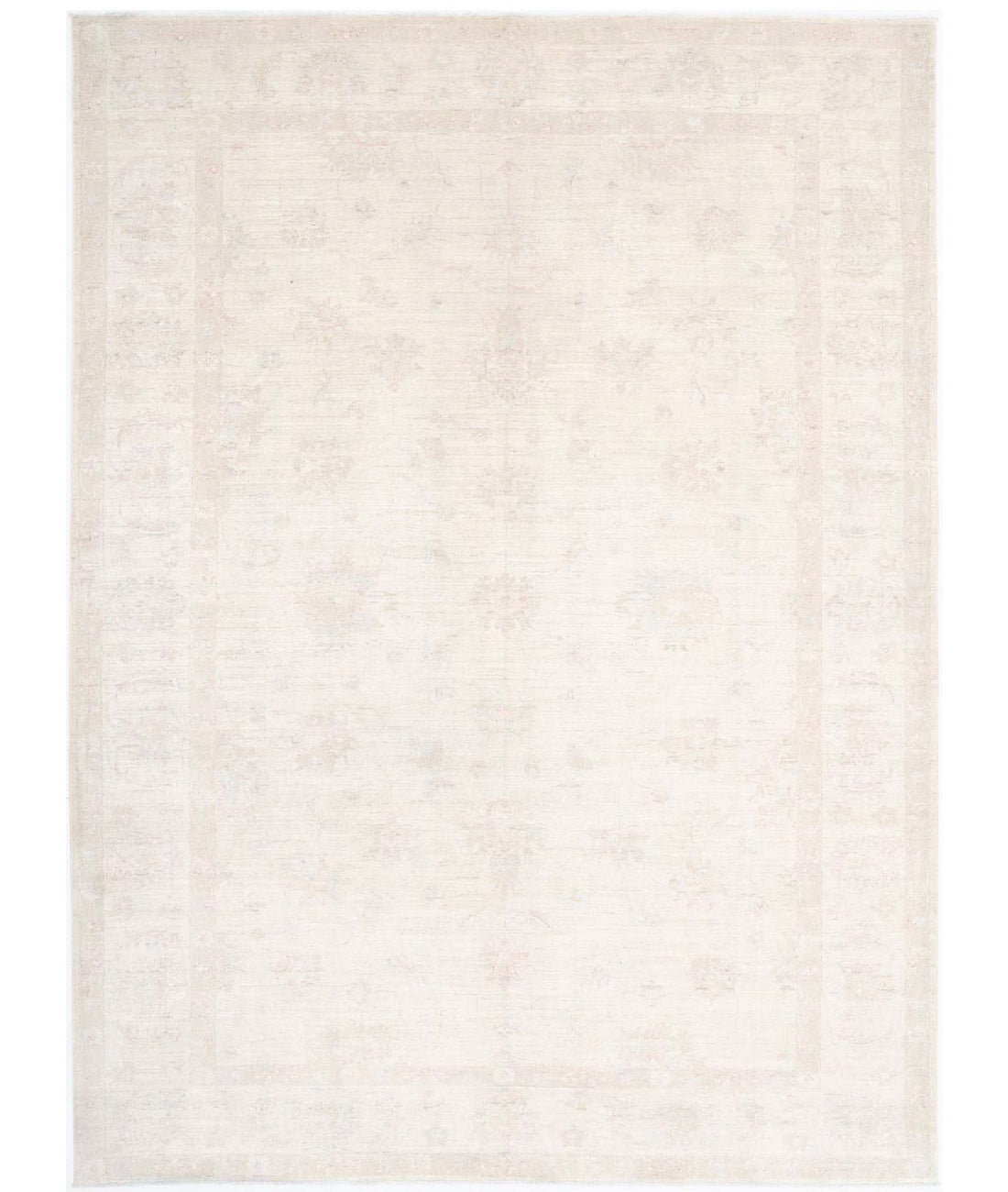Serenity 8'2'' X 11'2'' Hand-Knotted Wool Rug 8'2'' x 11'2'' (245 X 335) / Ivory / Ivory