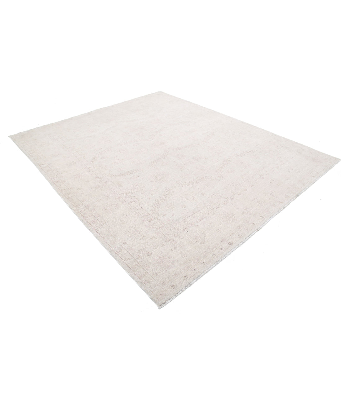 Serenity 8'1'' X 9'5'' Hand-Knotted Wool Rug 8'1'' x 9'5'' (243 X 283) / Ivory / Taupe