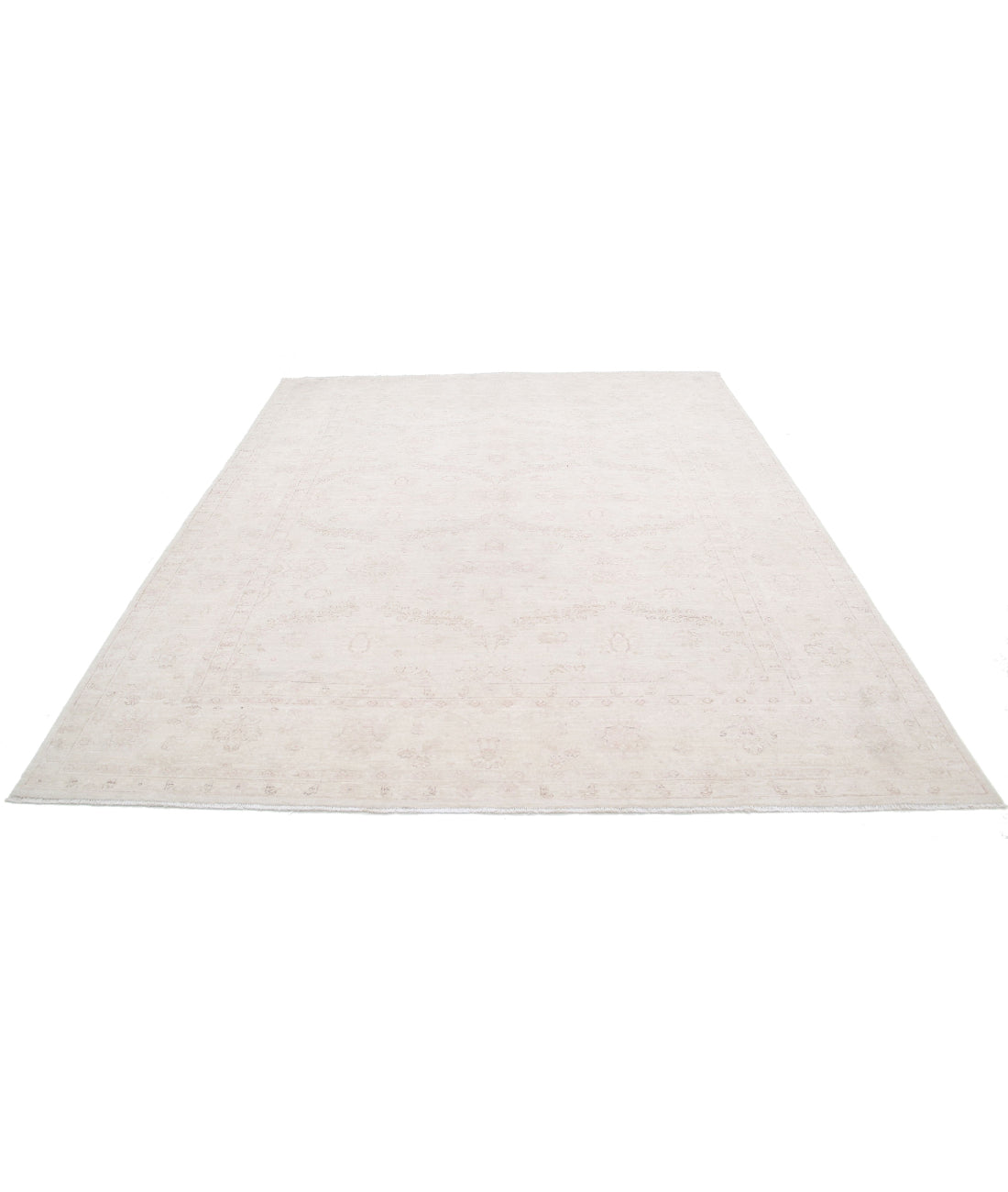 Serenity 8'1'' X 9'5'' Hand-Knotted Wool Rug 8'1'' x 9'5'' (243 X 283) / Ivory / Taupe