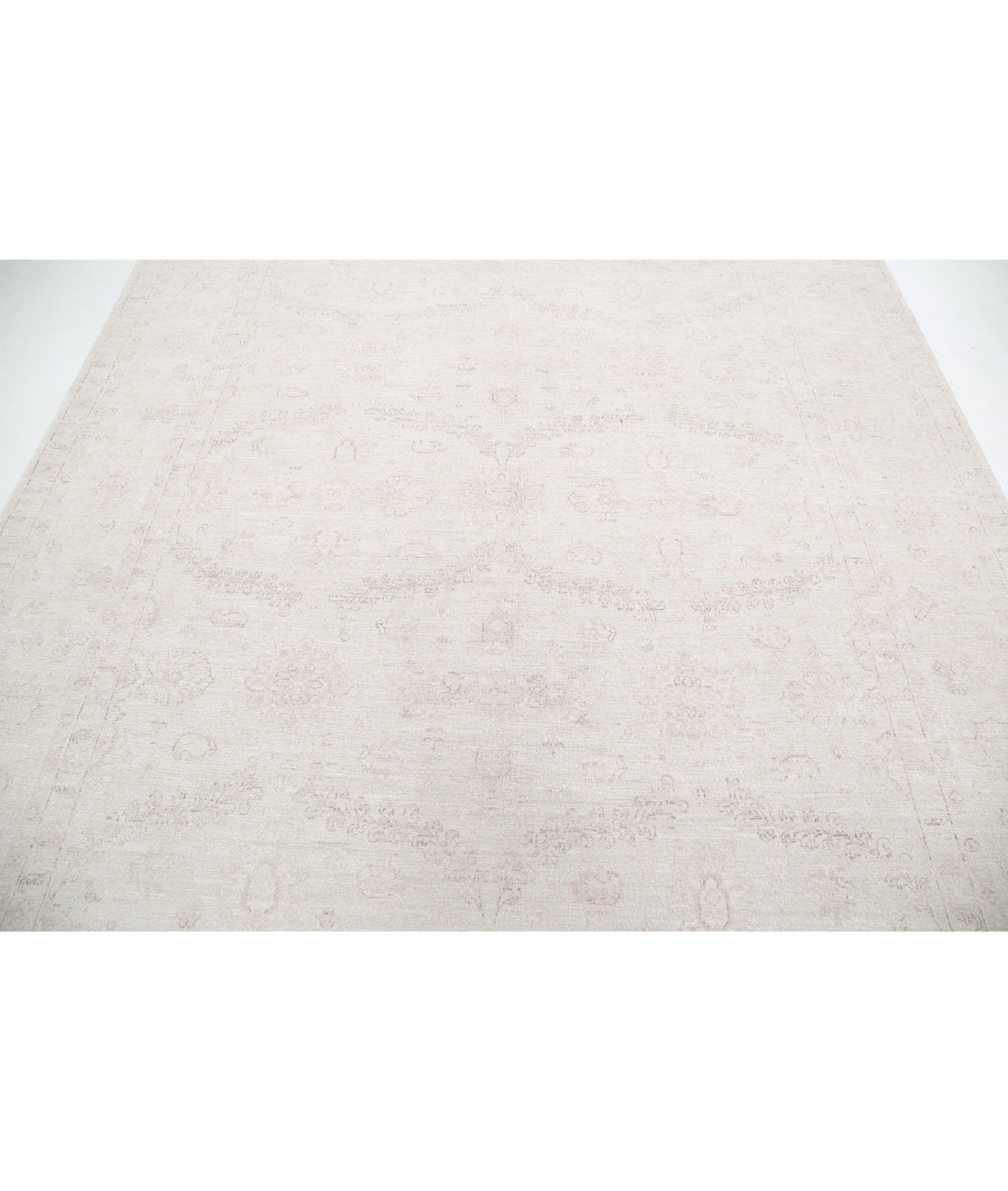 Serenity 8'1'' X 9'5'' Hand-Knotted Wool Rug 8'1'' x 9'5'' (243 X 283) / Ivory / Taupe