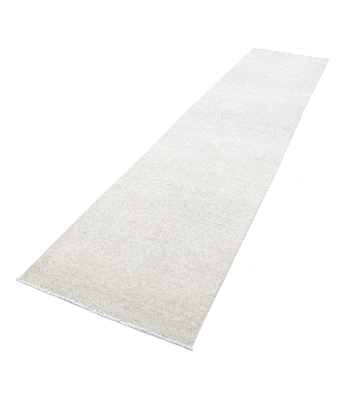Serenity 2'9'' X 12'2'' Hand-Knotted Wool Rug 2'9'' x 12'2'' (83 X 365) / Ivory / Ivory