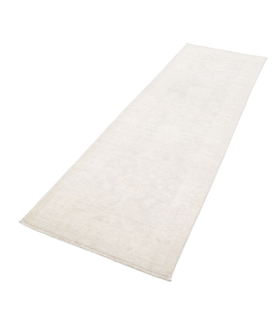 Serenity 2'7'' X 8'3'' Hand-Knotted Wool Rug 2'7'' x 8'3'' (78 X 248) / Taupe / Ivory