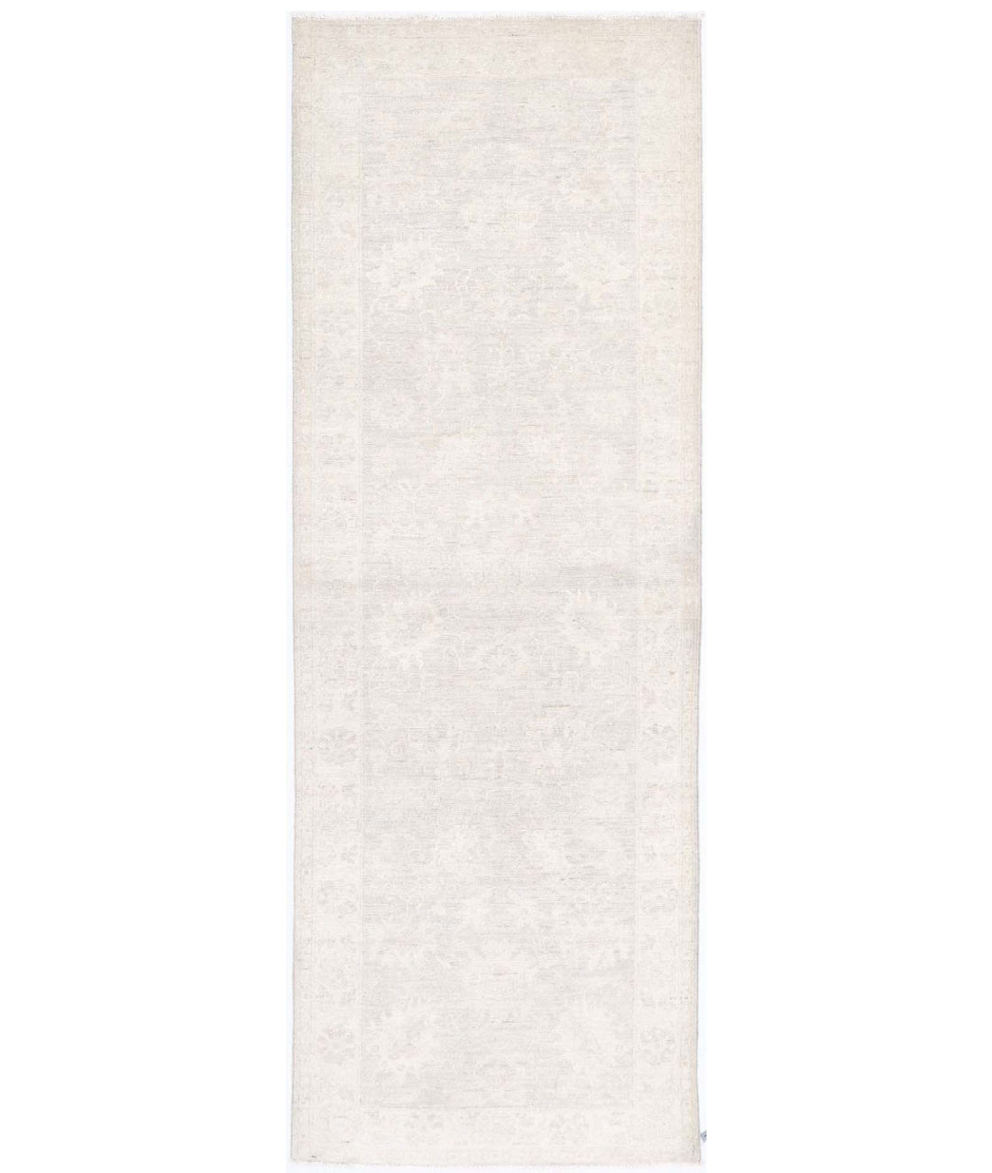 Serenity 2'6'' X 7'11'' Hand-Knotted Wool Rug 2'6'' x 7'11'' (75 X 238) / Ivory / Grey
