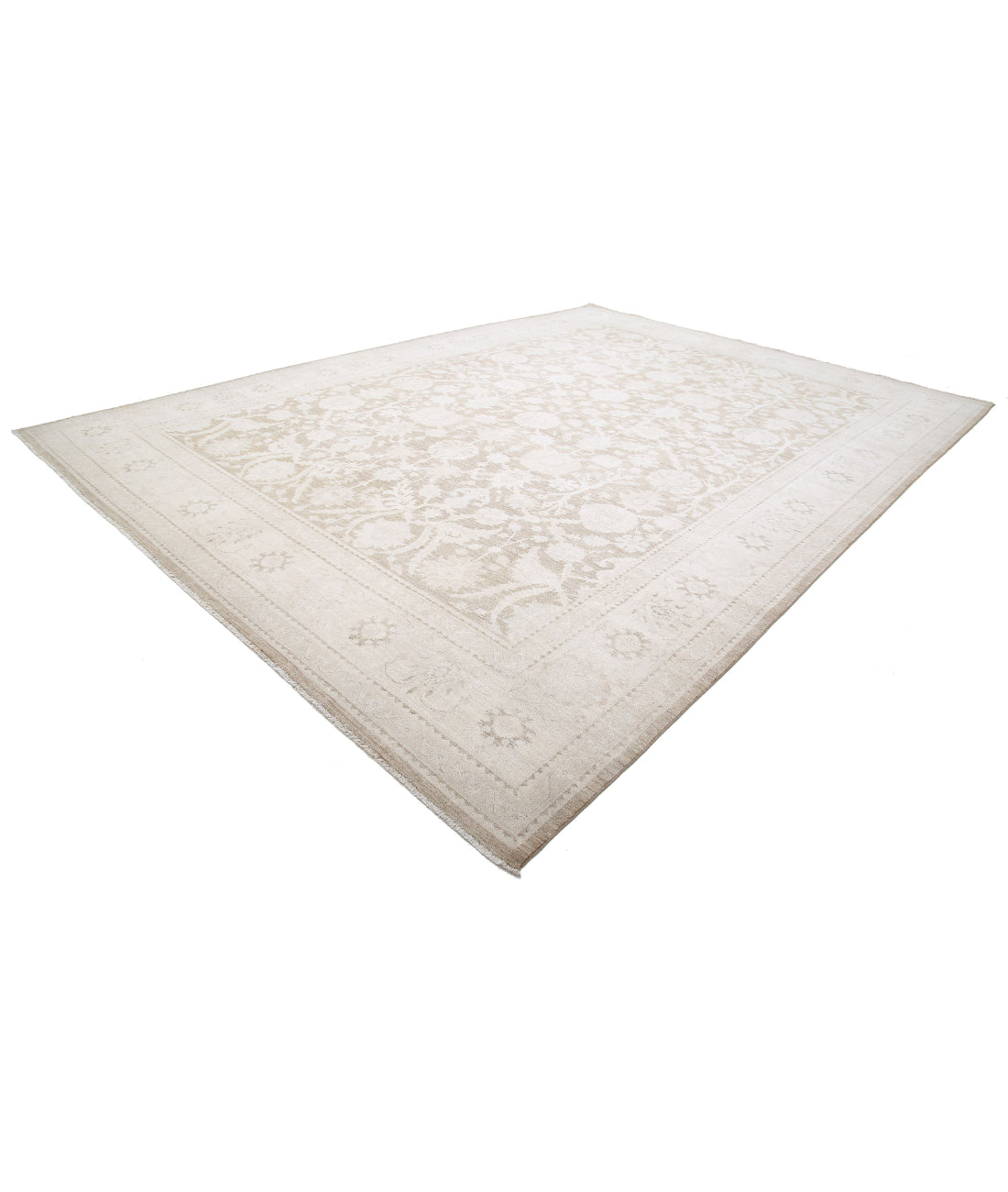 Serenity 12'10'' X 17'11'' Hand-Knotted Wool Rug 12'10'' x 17'11'' (385 X 538) / Brown / Ivory