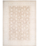 Serenity 13'9'' X 18'10'' Hand-Knotted Wool Rug 13'9'' x 18'10'' (413 X 565) / Brown / Ivory