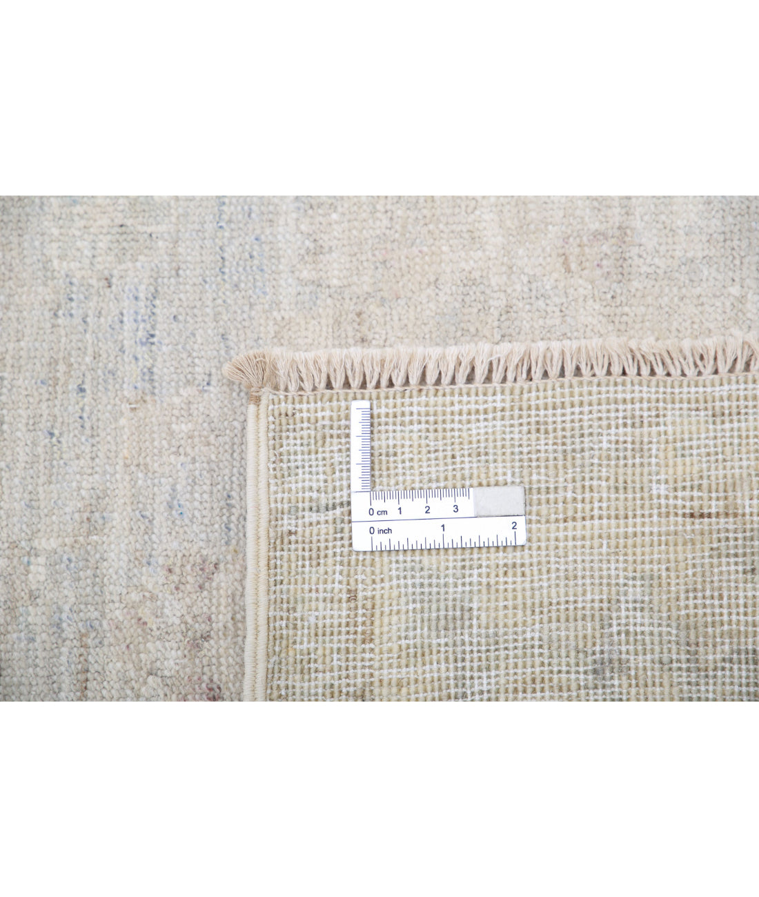Serenity 3'11'' X 14'2'' Hand-Knotted Wool Rug 3'11'' x 14'2'' (118 X 425) / Grey / Ivory
