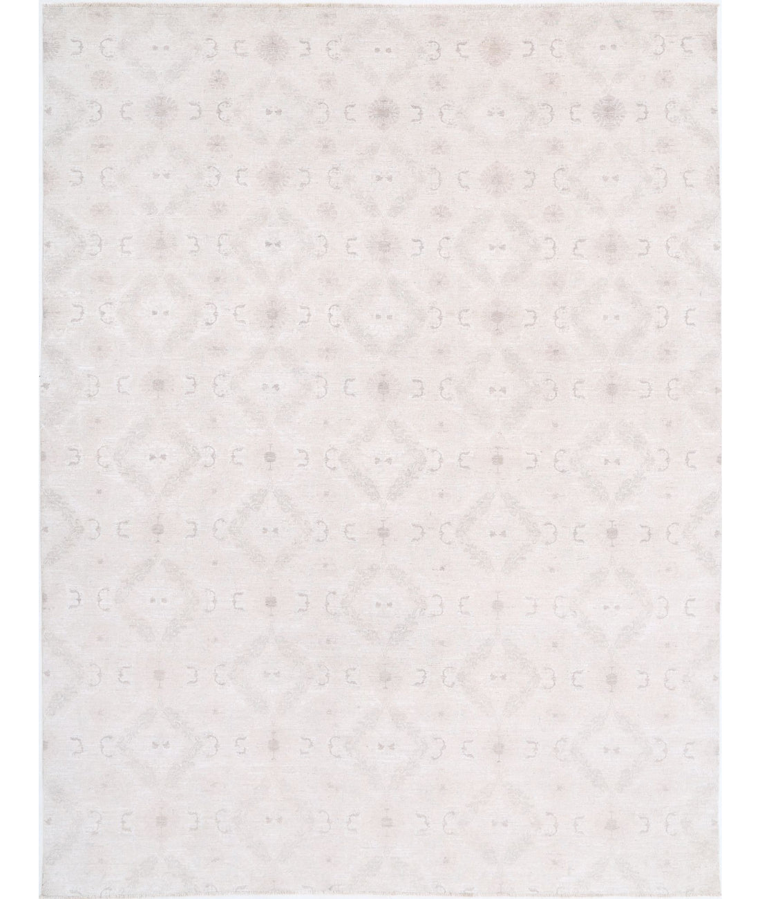 Serenity 9'1'' X 11'9'' Hand-Knotted Wool Rug 9'1'' x 11'9'' (273 X 353) / Ivory / Ivory