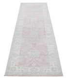 Serenity 2'6'' X 8'5'' Hand-Knotted Wool Rug 2'6'' x 8'5'' (75 X 253) / Pink / Ivory