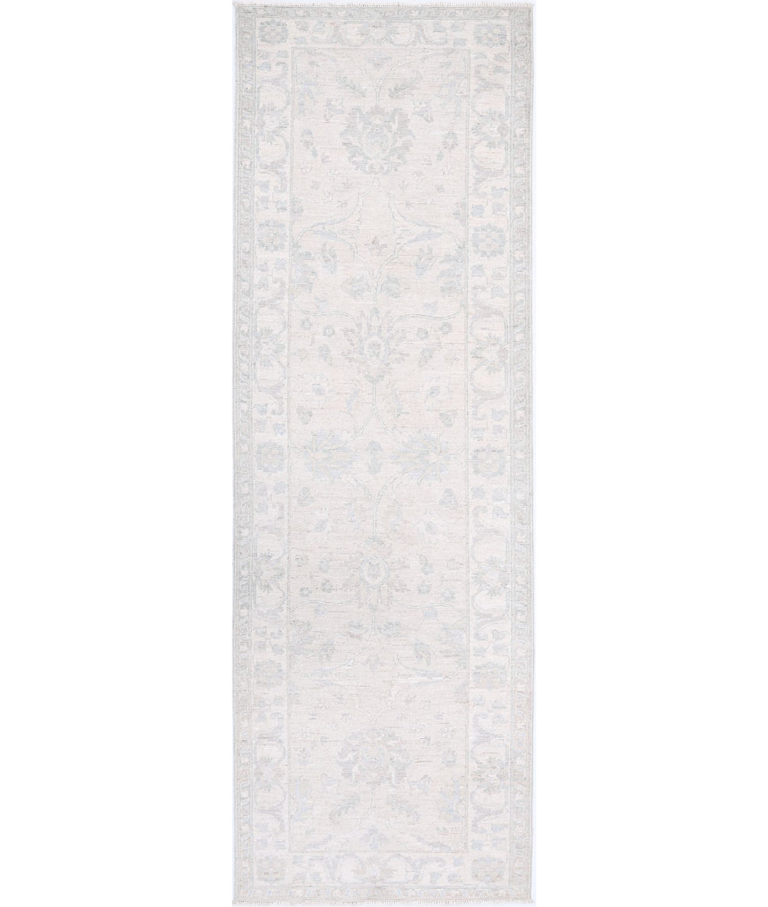 Serenity 2'7'' X 8'4'' Hand-Knotted Wool Rug 2'7'' x 8'4'' (78 X 250) / Taupe / Ivory