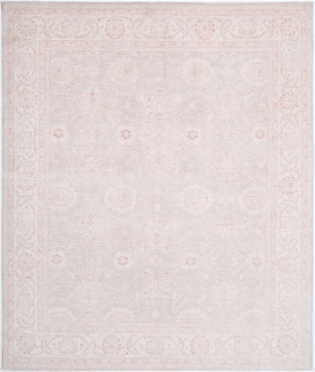 Serenity 12'0'' X 14'3'' Hand-Knotted Wool Rug 12'0'' x 14'3'' (360 X 428) / Grey / Ivory