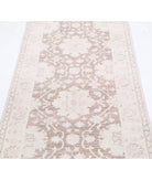 Serenity 2'7'' X 10'4'' Hand-Knotted Wool Rug 2'7'' x 10'4'' (78 X 310) / Brown / Ivory