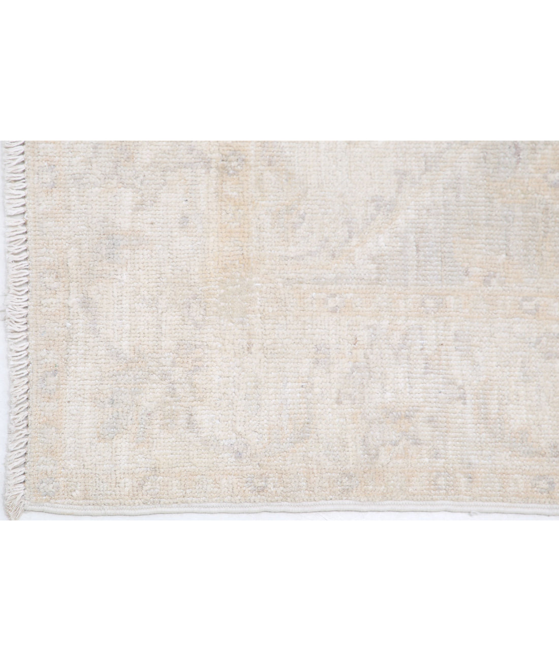 Serenity 2'9'' X 6'4'' Hand-Knotted Wool Rug 2'9'' x 6'4'' (83 X 190) / Grey / Ivory