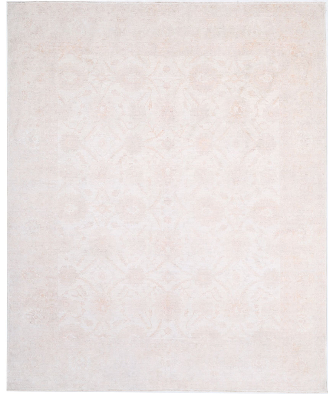 Serenity 11'9'' X 14'6'' Hand-Knotted Wool Rug 11'9'' x 14'6'' (353 X 435) / Ivory / Ivory