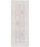 Serenity 2'9'' X 7'9'' Hand-Knotted Wool Rug 2'9'' x 7'9'' (83 X 233) / Blue / Ivory