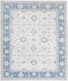 Serenity 8'0'' X 9'4'' Hand-Knotted Wool Rug 8'0'' x 9'4'' (240 X 280) / Ivory / Blue