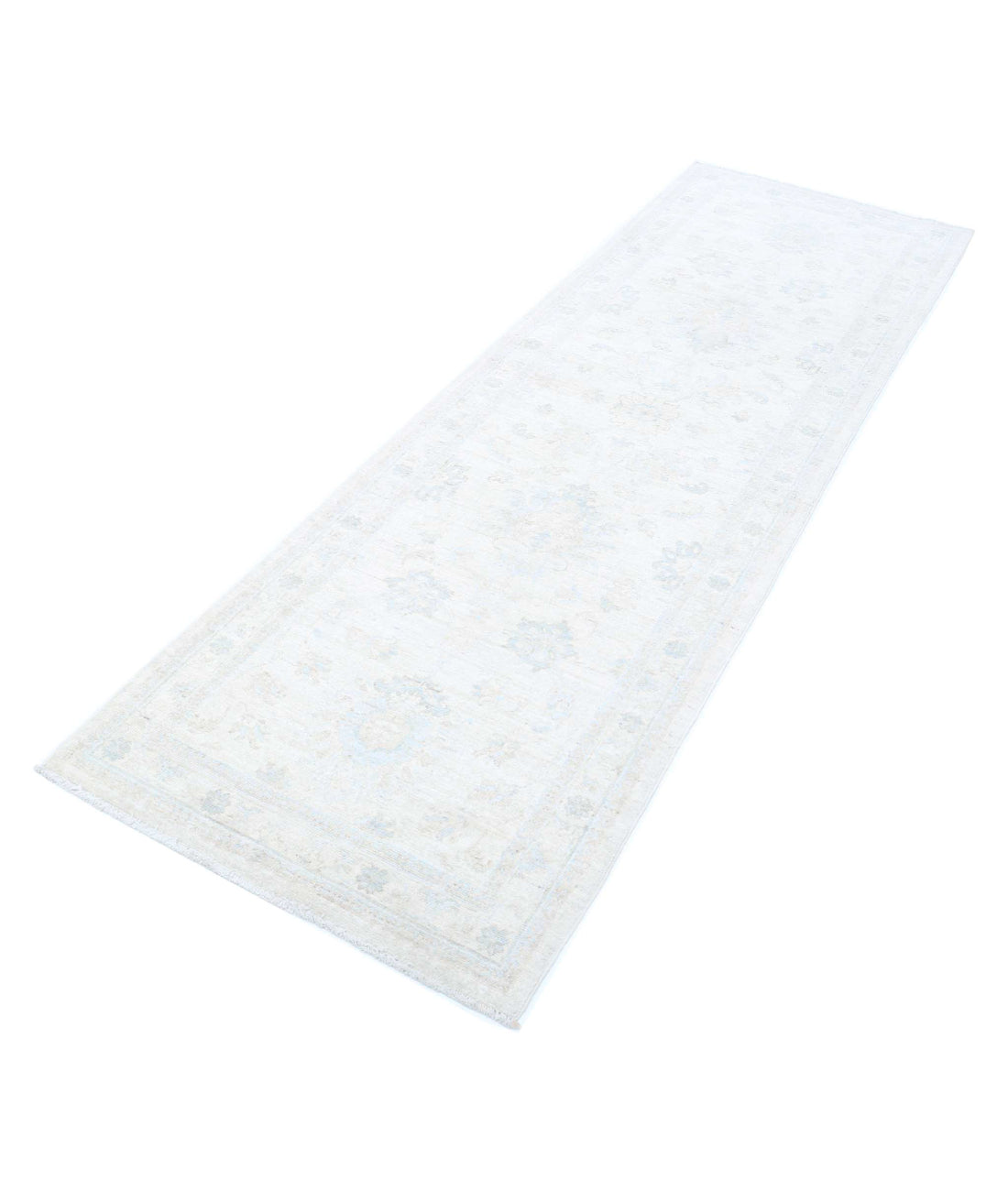 Serenity 2'7'' X 8'5'' Hand-Knotted Wool Rug 2'7'' x 8'5'' (78 X 253) / Ivory / Taupe