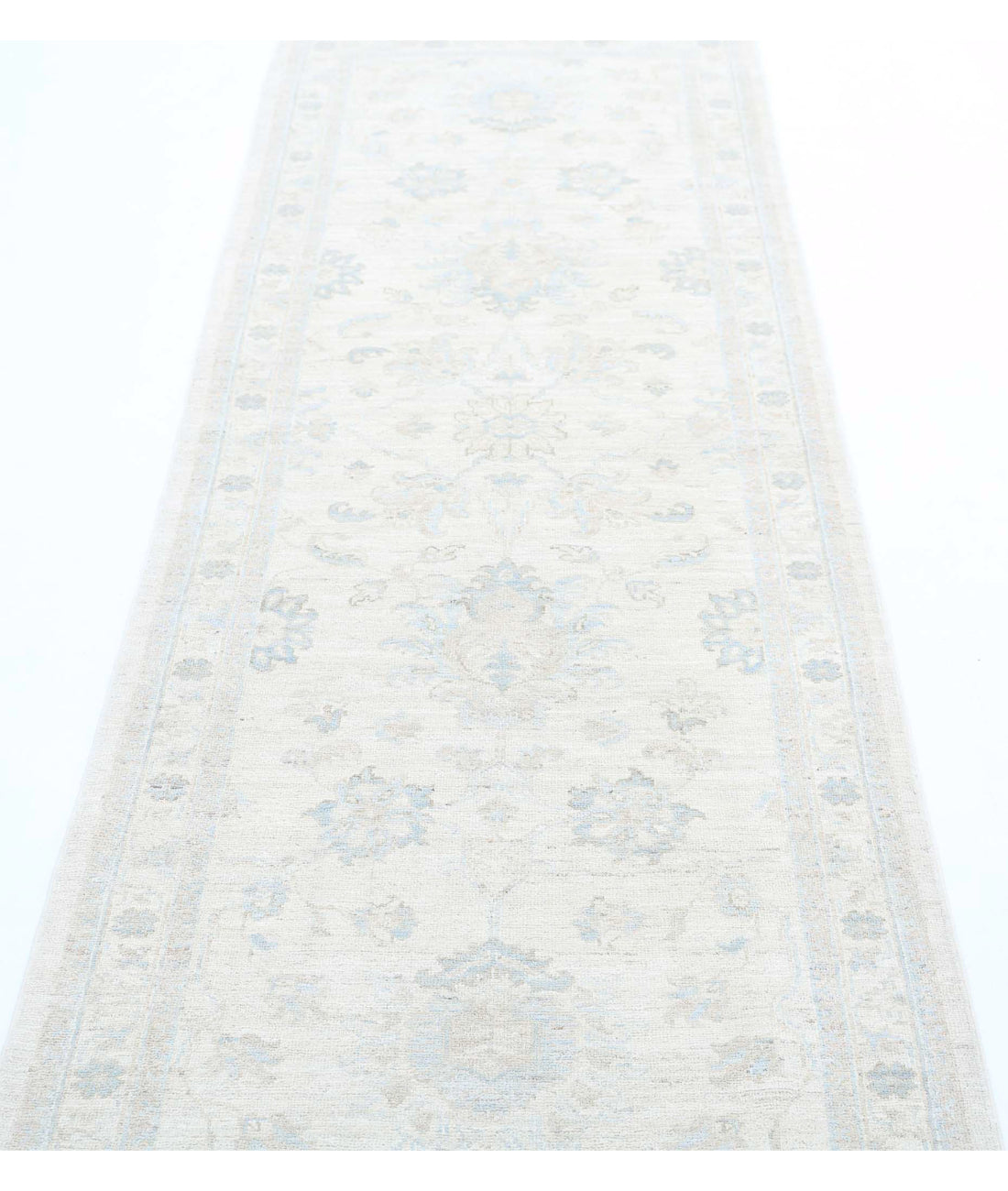 Serenity 2'7'' X 8'5'' Hand-Knotted Wool Rug 2'7'' x 8'5'' (78 X 253) / Ivory / Taupe