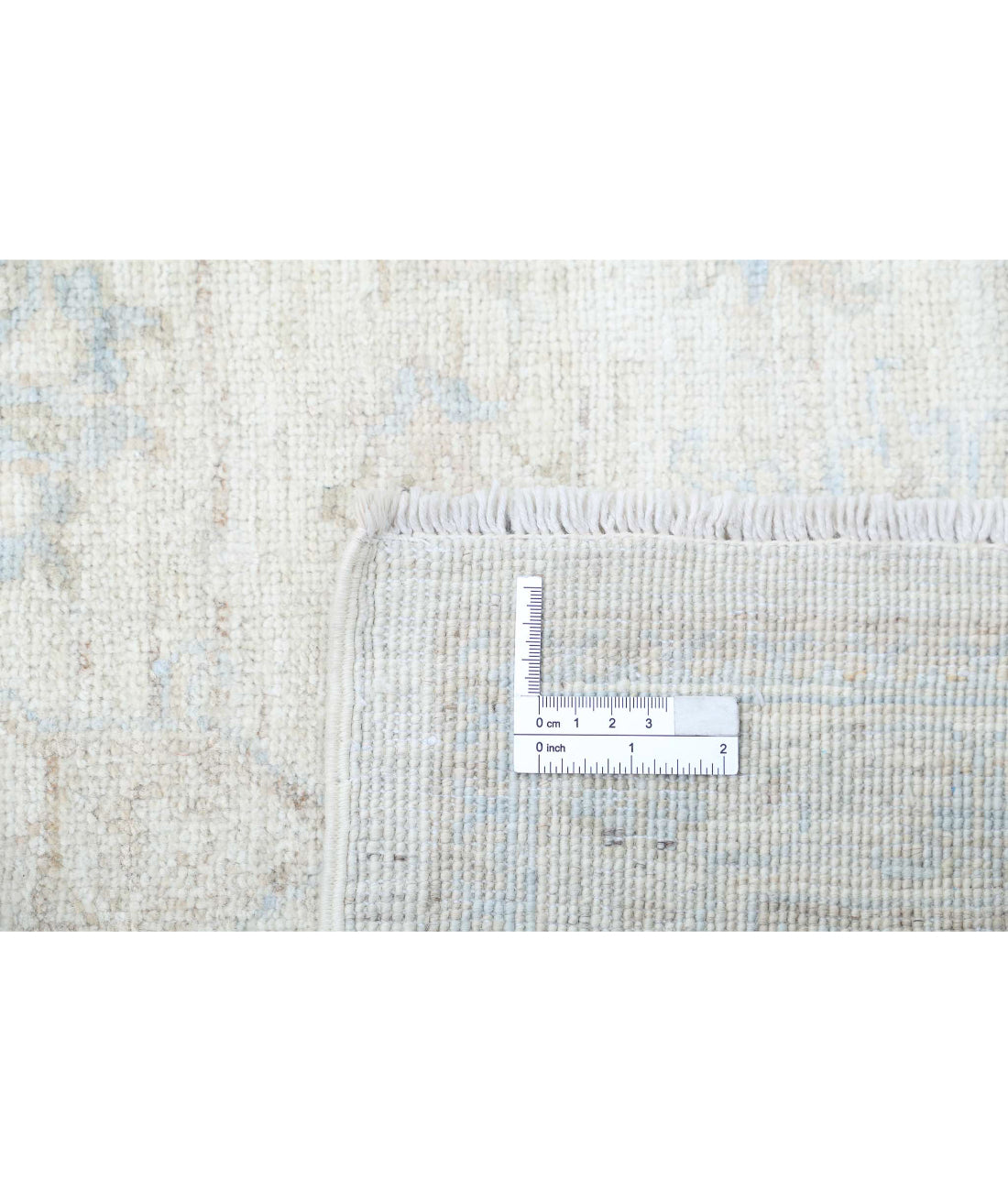 Serenity 2'7'' X 8'5'' Hand-Knotted Wool Rug 2'7'' x 8'5'' (78 X 253) / Ivory / Taupe