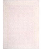 Serenity 13'11'' X 18'9'' Hand-Knotted Wool Rug 13'11'' x 18'9'' (418 X 563) / Lilac / Ivory