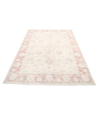 Serenity 5'3'' X 7'3'' Hand-Knotted Wool Rug 5'3'' x 7'3'' (158 X 218) / Ivory / Pink
