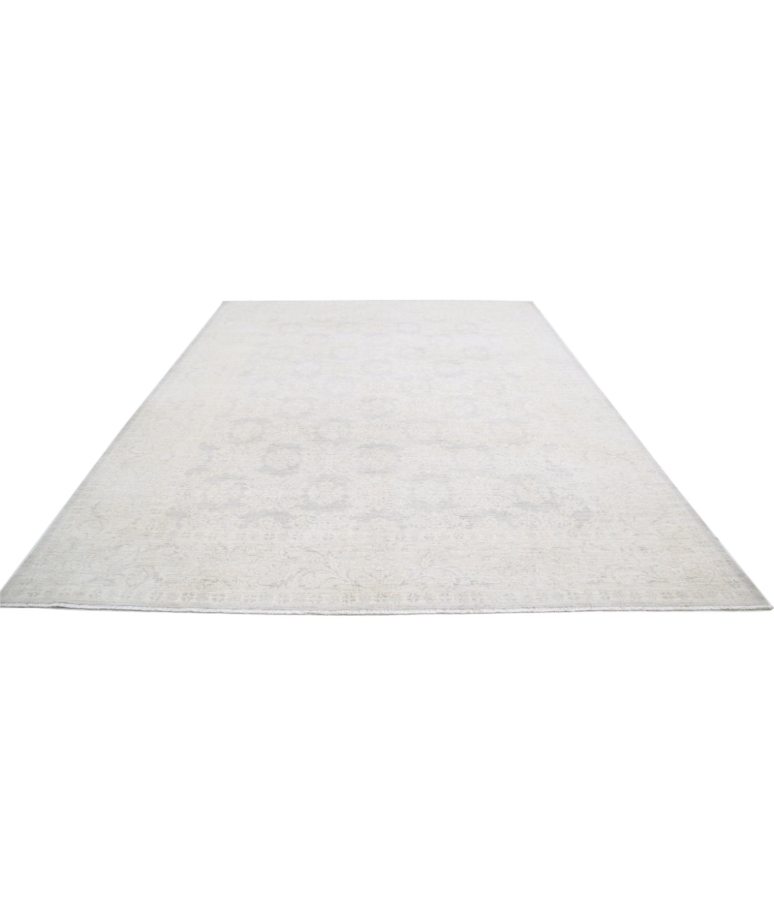 Serenity 8'9'' X 11'6'' Hand-Knotted Wool Rug 8'9'' x 11'6'' (263 X 345) / Grey / Ivory