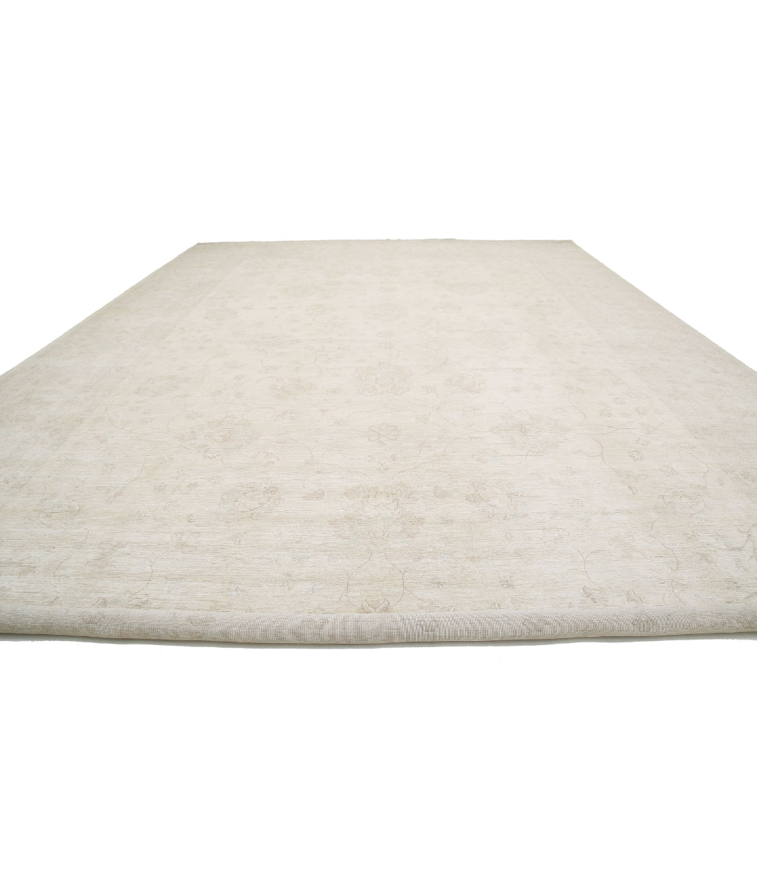 Serenity 17'0'' X 23'9'' Hand-Knotted Wool Rug 17'0'' x 23'9'' (510 X 713) / Ivory / Ivory