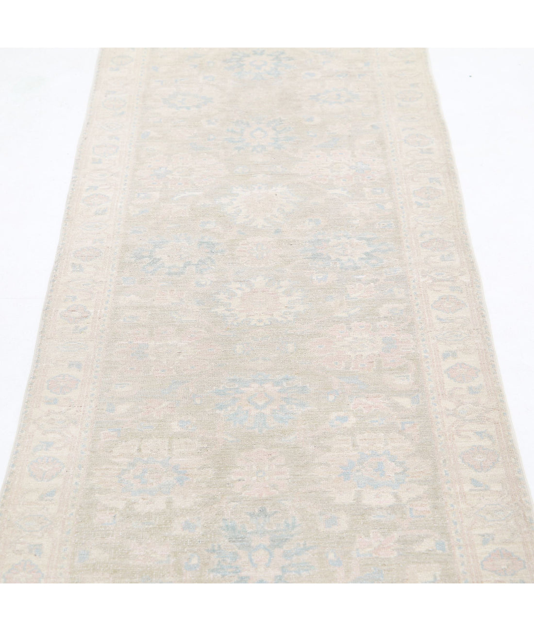 Serenity 2'5'' X 9'3'' Hand-Knotted Wool Rug 2'5'' x 9'3'' (73 X 278) / Brown / Ivory