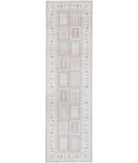 Serenity 2'8'' X 9'8'' Hand-Knotted Wool Rug 2'8'' x 9'8'' (80 X 290) / Blue / Ivory