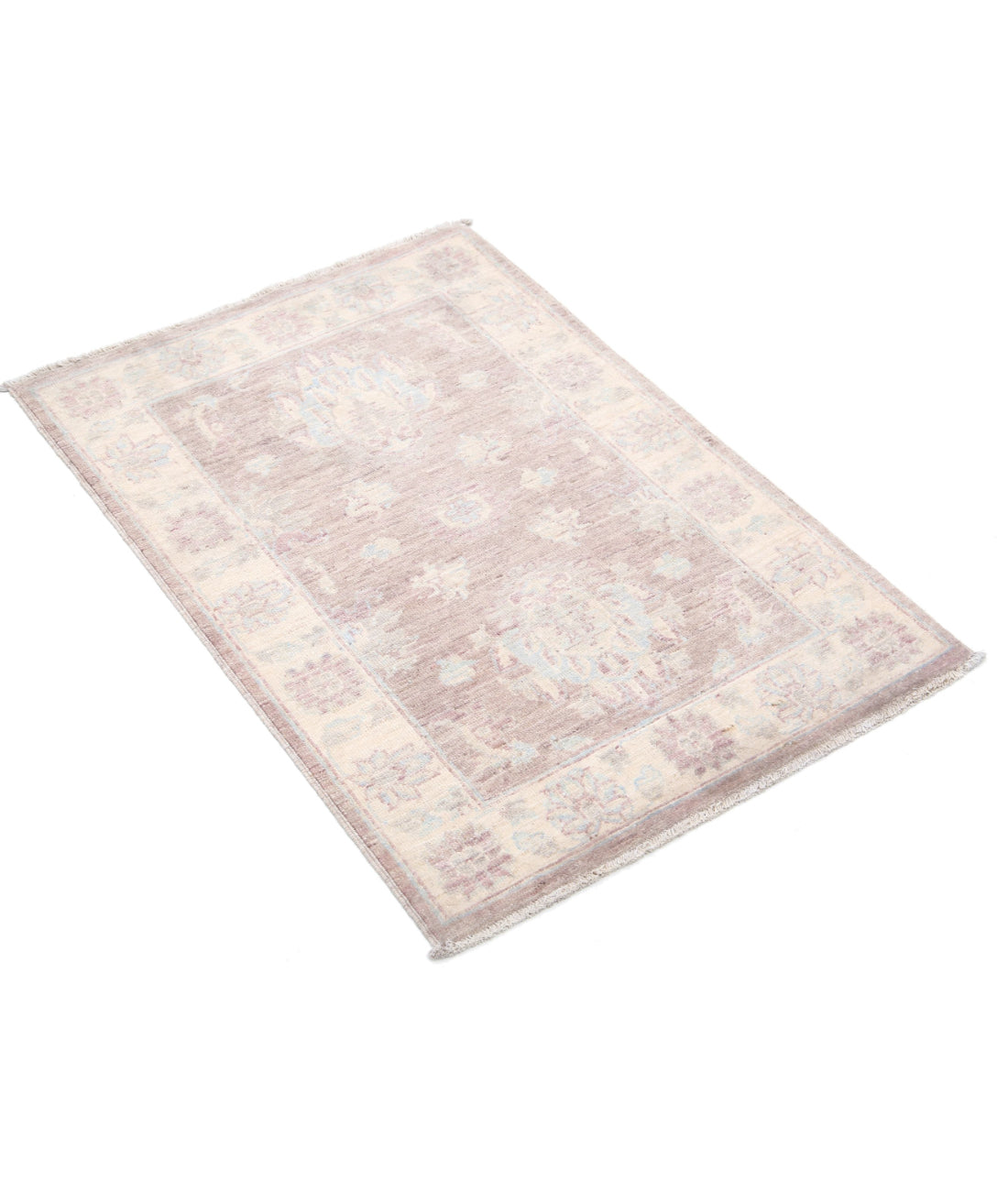 Serenity 2'2'' X 3'1'' Hand-Knotted Wool Rug 2'2'' x 3'1'' (65 X 93) / Brown / Ivory