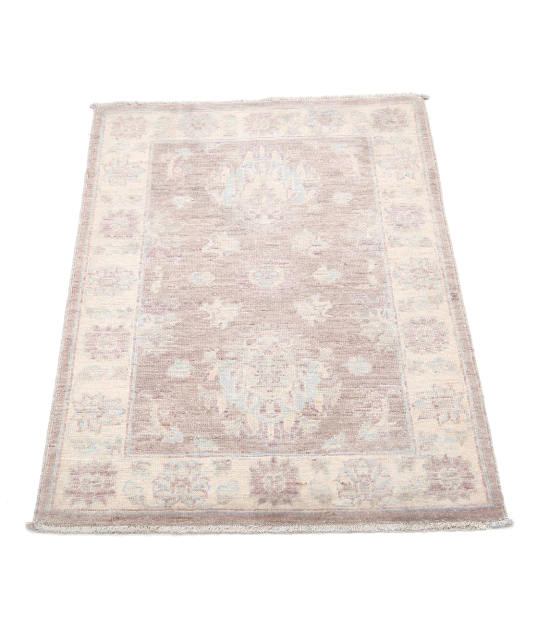 Serenity 2'2'' X 3'1'' Hand-Knotted Wool Rug 2'2'' x 3'1'' (65 X 93) / Brown / Ivory