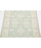 Serenity 2'0'' X 2'11'' Hand-Knotted Wool Rug 2'0'' x 2'11'' (60 X 88) / Green / Ivory