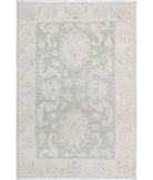 Serenity 2'0'' X 3'0'' Hand-Knotted Wool Rug 2'0'' x 3'0'' (60 X 90) / Grey / Ivory