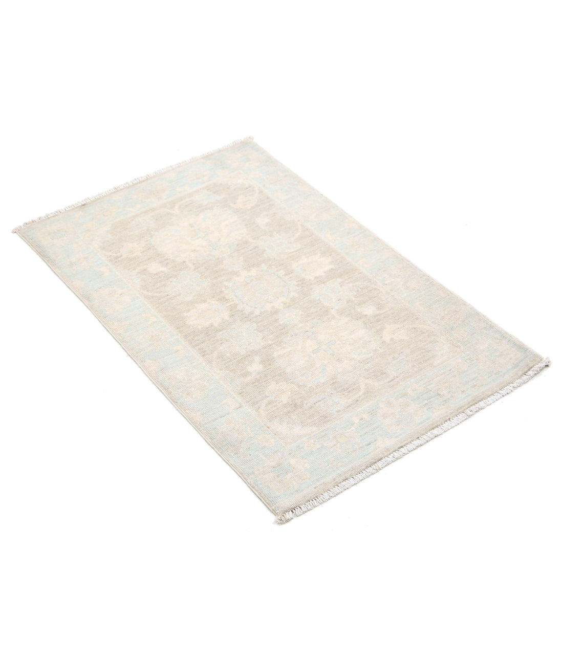 Serenity 2'0'' X 3'1'' Hand-Knotted Wool Rug 2'0'' x 3'1'' (60 X 93) / Brown / Blue