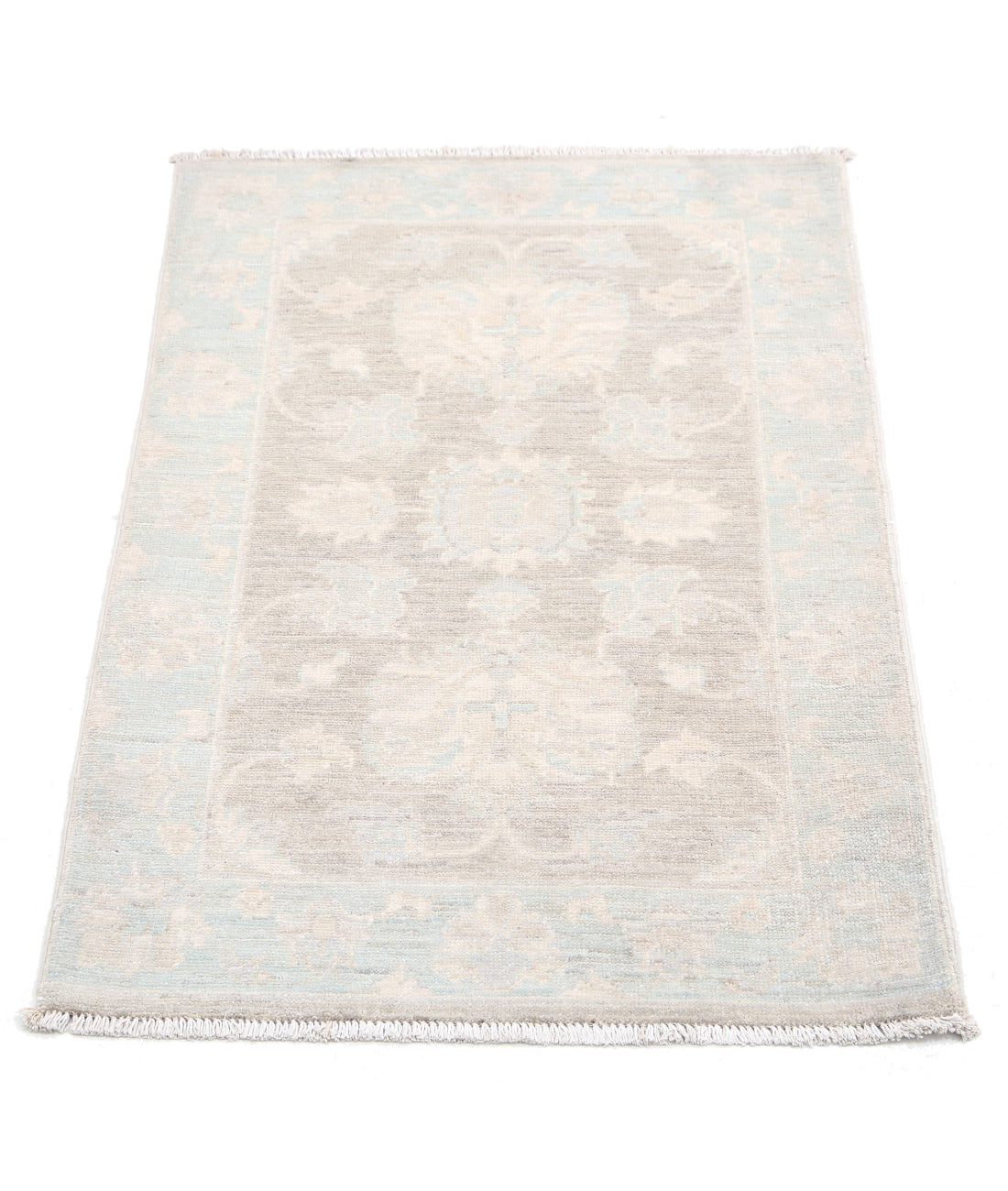 Serenity 2'0'' X 3'1'' Hand-Knotted Wool Rug 2'0'' x 3'1'' (60 X 93) / Brown / Blue