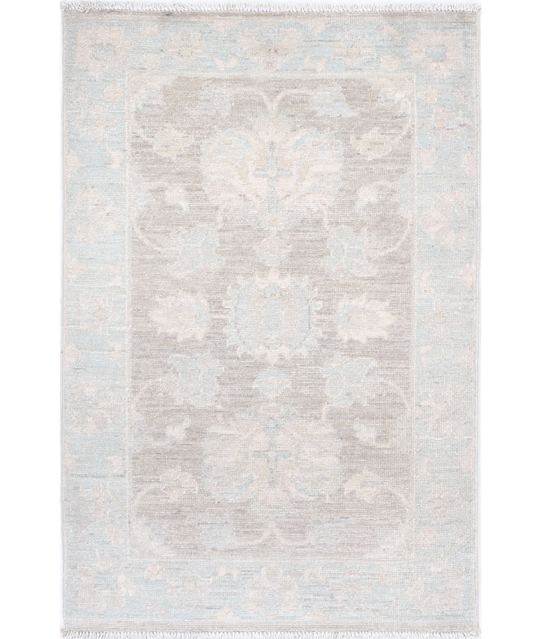 Serenity 2'0'' X 3'1'' Hand-Knotted Wool Rug 2'0'' x 3'1'' (60 X 93) / Brown / Blue