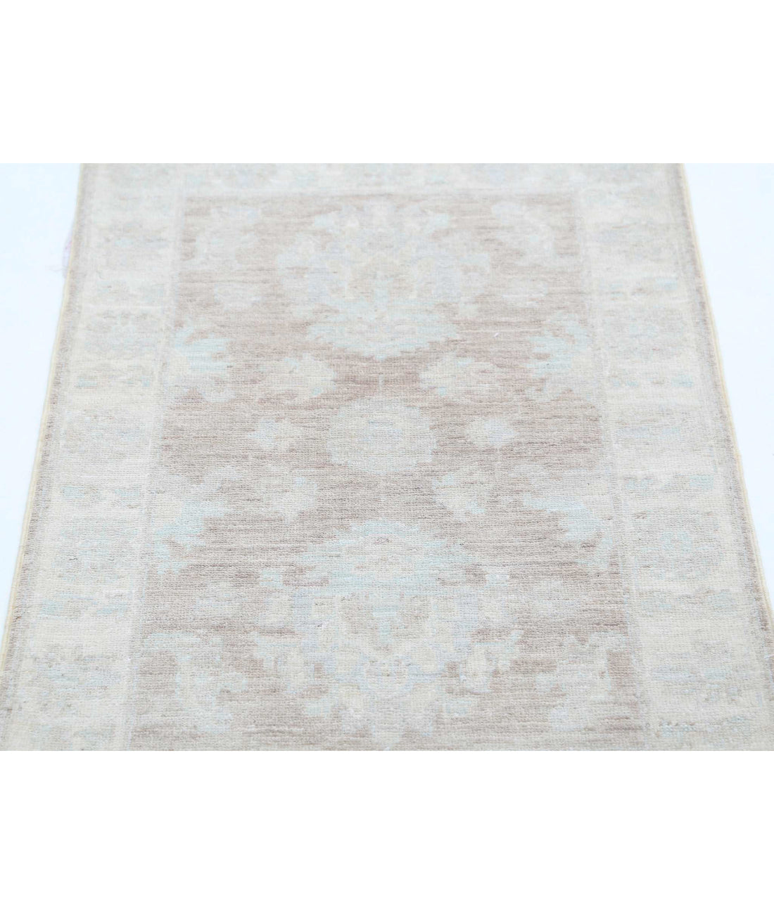 Serenity 2'1'' X 3'3'' Hand-Knotted Wool Rug 2'1'' x 3'3'' (63 X 98) / Brown / Ivory