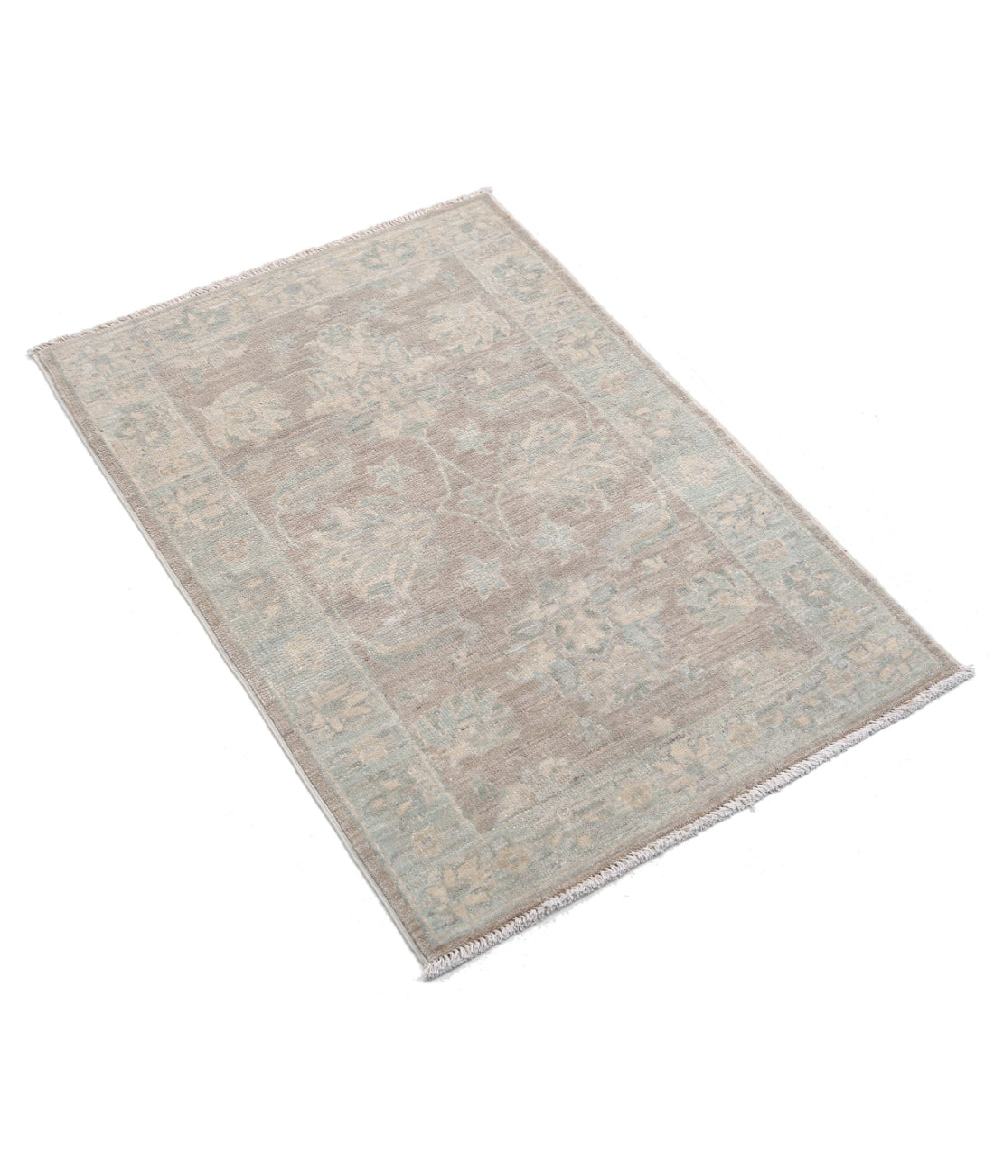 Serenity 2'1'' X 3'1'' Hand-Knotted Wool Rug 2'1'' x 3'1'' (63 X 93) / Brown / Ivory