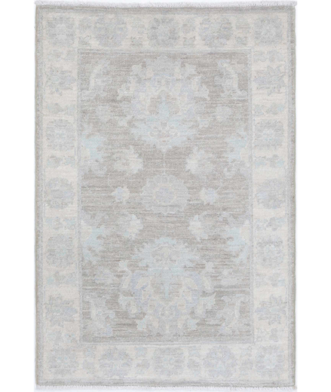 Serenity 2'2'' X 3'2'' Hand-Knotted Wool Rug 2'2'' x 3'2'' (65 X 95) / Brown / Ivory
