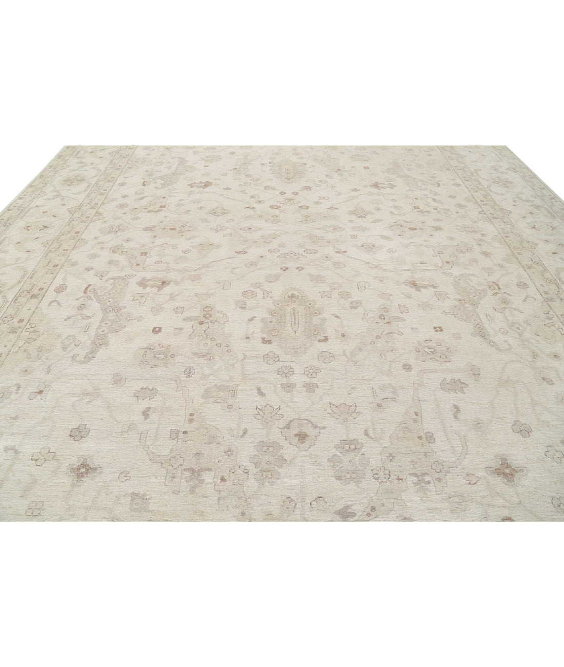 Serenity 12'11'' X 16'10'' Hand-Knotted Wool Rug 12'11'' x 16'10'' (388 X 505) / Ivory / Ivory