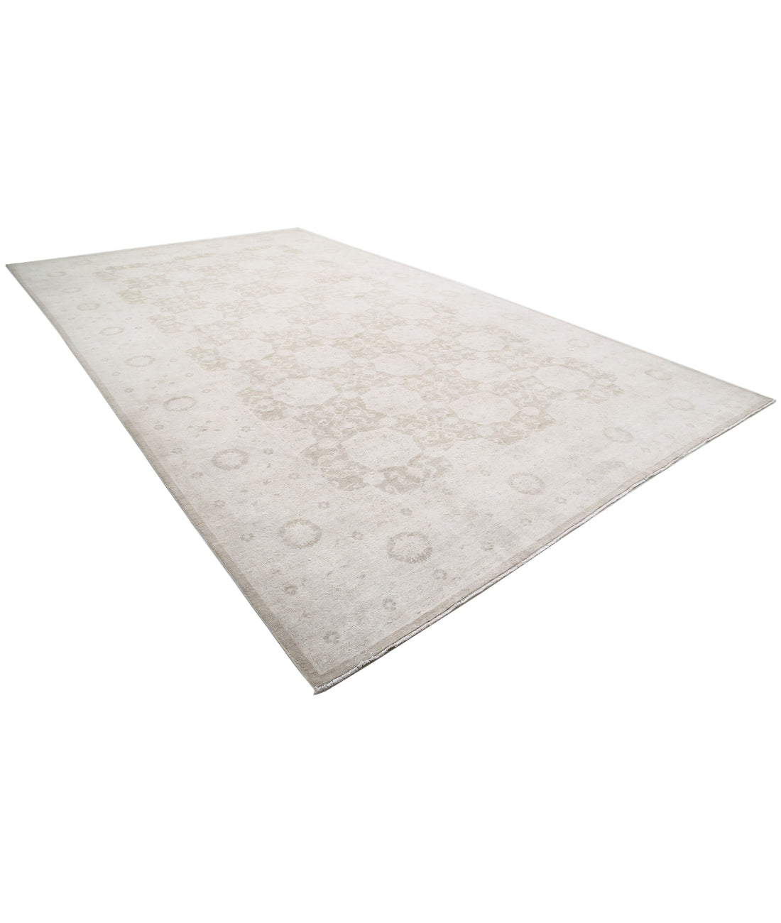 Serenity 10'10'' X 18'5'' Hand-Knotted Wool Rug 10'10'' x 18'5'' (325 X 553) / Taupe / Ivory
