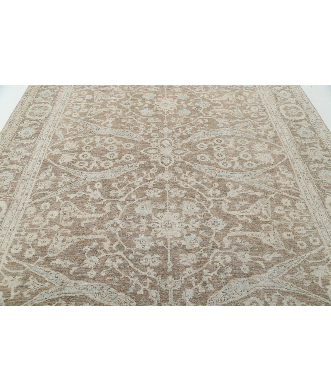 Serenity 8'3'' X 10'4'' Hand-Knotted Wool Rug 8'3'' x 10'4'' (248 X 310) / Brown / Ivory