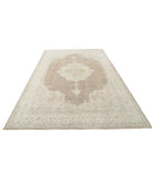 Serenity 6'7'' X 10'4'' Hand-Knotted Wool Rug 6'7'' x 10'4'' (198 X 310) / Brown / Ivory