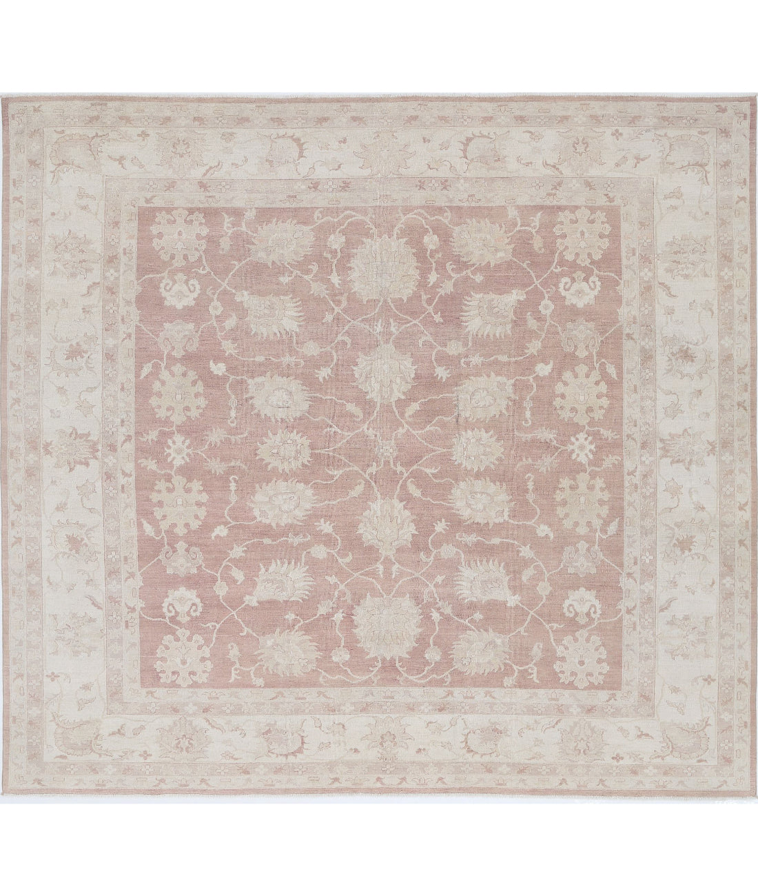 Serenity 9'0'' X 9'8'' Hand-Knotted Wool Rug 9'0'' x 9'8'' (270 X 290) / Taupe / Ivory