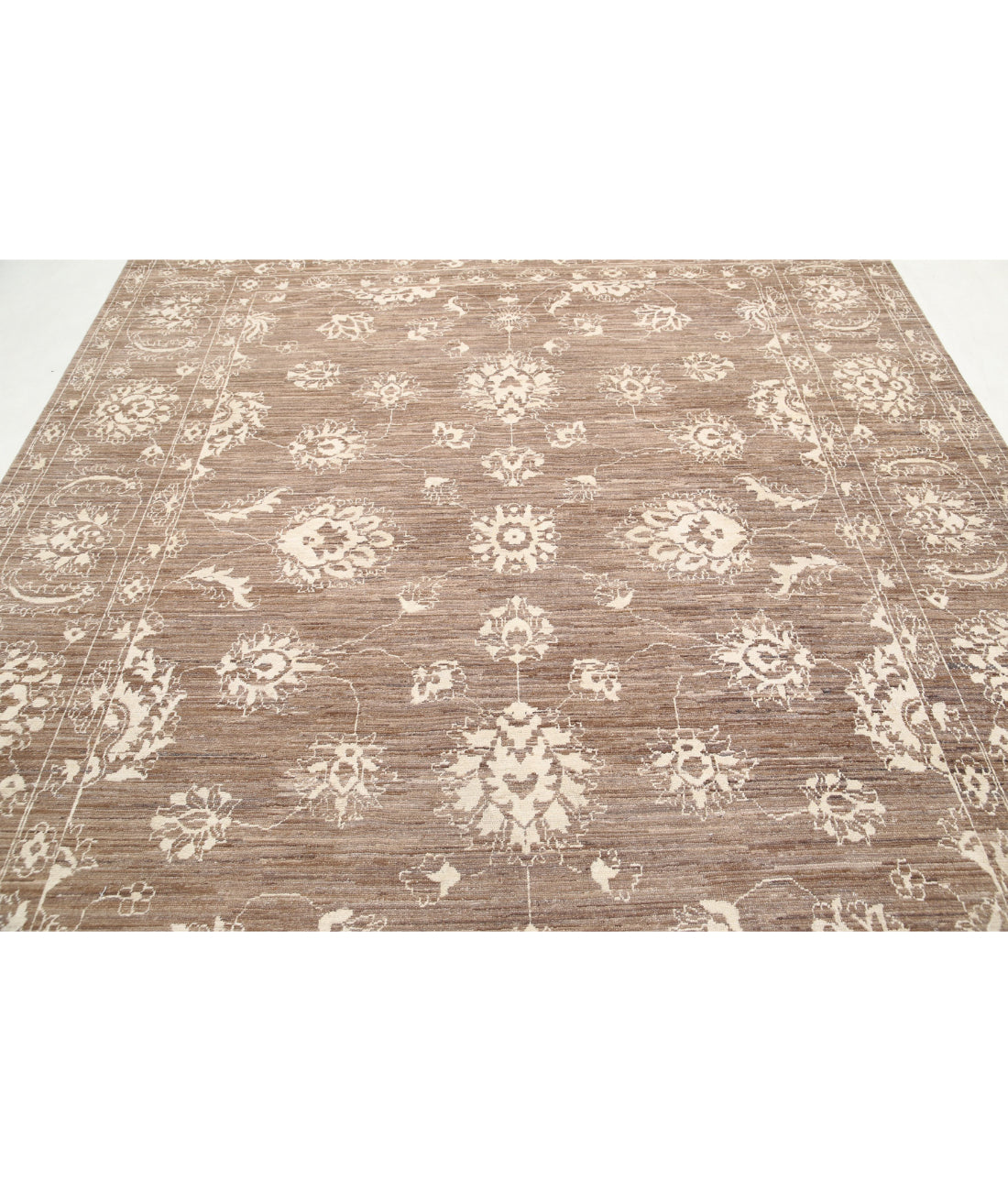 Serenity 7'8'' X 10'2'' Hand-Knotted Wool Rug 7'8'' x 10'2'' (230 X 305) / Taupe / Ivory