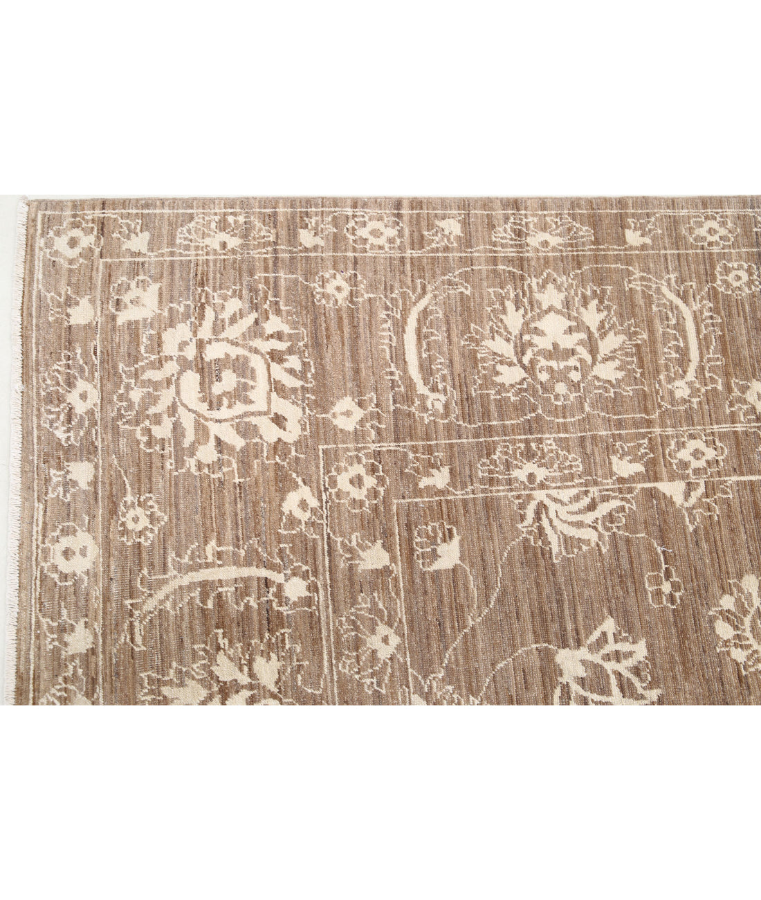 Serenity 7'8'' X 10'2'' Hand-Knotted Wool Rug 7'8'' x 10'2'' (230 X 305) / Taupe / Ivory