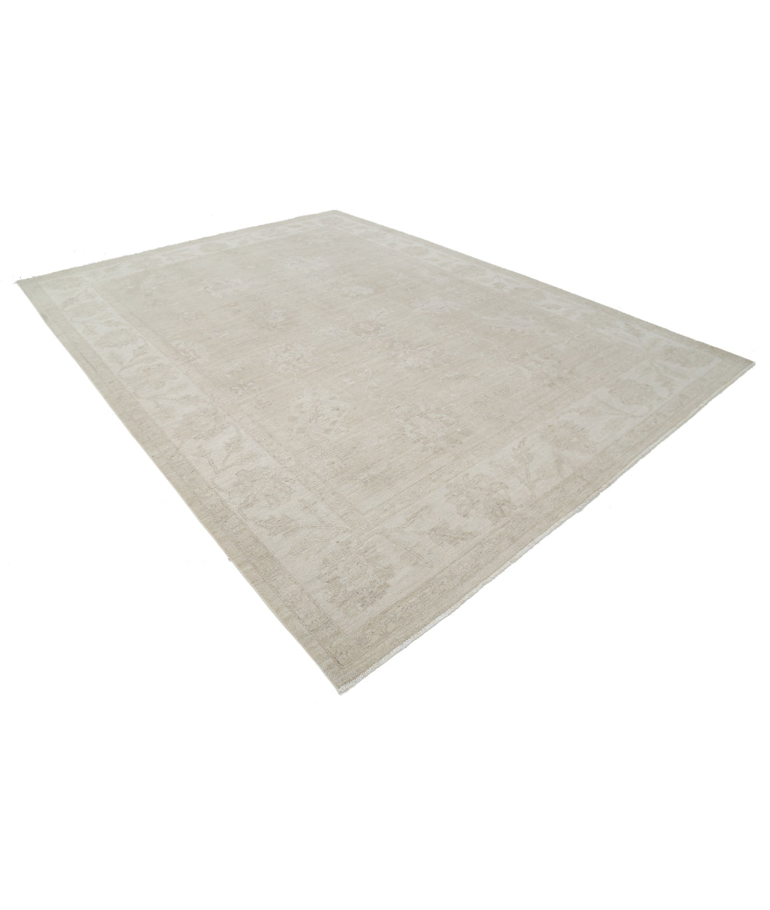 Serenity 9'0'' X 12'0'' Hand-Knotted Wool Rug 9'0'' x 12'0'' (270 X 360) / Taupe / Ivory