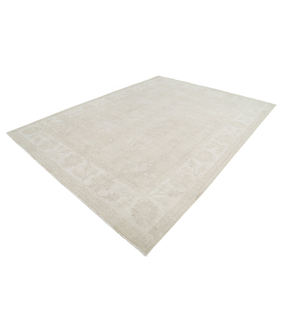 Serenity 9'0'' X 12'0'' Hand-Knotted Wool Rug 9'0'' x 12'0'' (270 X 360) / Taupe / Ivory
