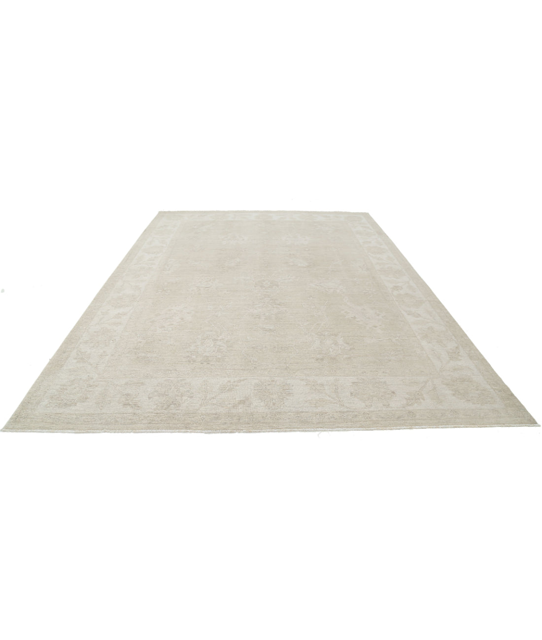 Serenity 9'0'' X 12'0'' Hand-Knotted Wool Rug 9'0'' x 12'0'' (270 X 360) / Taupe / Ivory